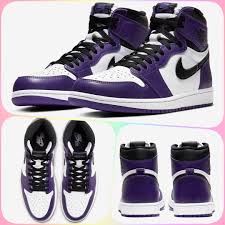 Air Jordan 1 High Og Court Purple 555088 500 In 2020 Air Jordans Jordan Shoes Retro Air Jordan Shoes