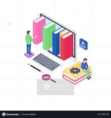 Premium Digital Library Illustration Download In Png Vector Format Digital Library Digital Library