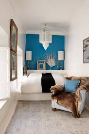 Small Room Ideas Blue Feature Wall Small Room Design Narrow Bedroom