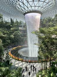 Jewel At Changi Airport In 2020 Beautiful Landscapes Singapore Postcard