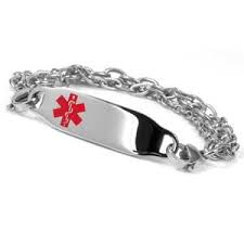 Triple Chain Stainless Steel Medical Id Bracelet Stainless Bracelet Medical Jewelry Medical Alert Jewelry