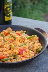 Vegan Paella Recipe With Tempeh Recipe Whole Food Recipes Paella Recipe Recipes