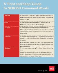 How To Pass Nebosh Exams New Command Word Guide Past Exams Exam Words