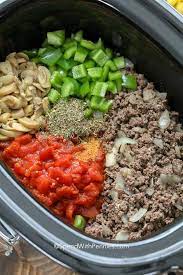 Easy ground beef goulash pear tree kitchen. Crockpot Goulash Slow Cooker American Chop Suey
