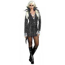 Jack Skellington Costume Adult Female Skeleton Halloween Fancy Dress Ebay