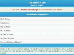 Like our facebook fan page & get updates and news! Isaimini 2021 Movies Download Latest Tamil Dubbed Movies
