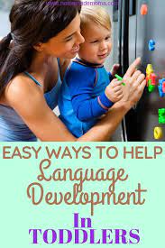 By age three an average toddler's speaking vocabulary is over 200 words and they often can string together two to three words into sentences. How To Encourage Your Toddler To Talk Fun Activities For Toddlers Teach Toddler To Talk Toddler Activities Daycare