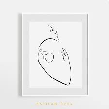 Couple Love Line Art Minimalist Line Art Loving One Line Etsy In 2021 Couple Illustration Line Art Couple Sketch