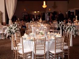 Gold Chiavari Chairs At A Wedding Reception Pi Banquet Hall Southfield Mi Banquet Hall Wedding Reception Hall Gold Chiavari Chairs