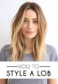 How To Style A Lob Long Bob Society19 In 2021 Long Hair Styles Lob Styling Thick Hair Styles