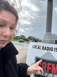 Roadside banners now going up ahead of Mondays launch of CRFM. This one is  at the Thursby roundabout. Not the most flattering pic but it was very  windy! Don't forget you can