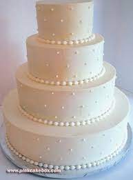 No Topper Simple And Clean White Cake Classic No Tacky Toppers Or Initials Simple Wedding Cake Wedding Cake Simple Elegant Plain Wedding Cakes