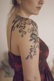 Both men and women can get shoulder tattoos; The Tattoo Shoulder Tattoos For Women Tattoos Floral Tattoo Sleeve