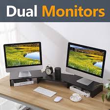 Schreibtischaufsatz monitorerhöhung bildschirmerhöhung 2 monitore aus glas. Rfiver 3er Set Monitorstander Monitor Erhohung Bildschirmstander Laptopstander Buro Zubehor Schreibt Rfiver 3er Set Mon Laptop Stander Burozubehor Bildschirm