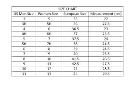 Converse Jack Purcell Size Chart