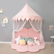 Buy bed tents and get the best deals at the lowest prices on ebay! Nordic Kids Play Tent Pink Princess Castle Play House Tipi Enfant Indoor Baby Girls Crib Canopy Net Bed Tent Children Room Decor Toy Tents Aliexpress