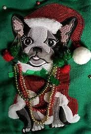 Maybe you would like to learn more about one of these? Franzosische Bulldogge Frenchie Ugly Christmas Sweater Damen Xl Boston Terrier Ebay