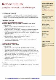 Personal assistants perform administrative and clerical duties. Certified Personal Trainer Resume Samples Qwikresume