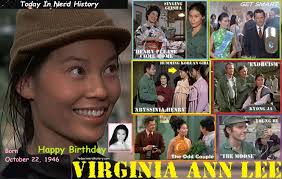 Happy birthday Virginia Ann Lee, born October 22, 1946. For More  Information  https://www.facebook.com/photo/?fbid=543865117744709&set=a.540506301413924  . #TodayInNerdHistory #October22 #VirginiaAnnLee #MASH  #HillbillysInAHauntedHouse #LostHorizon ...