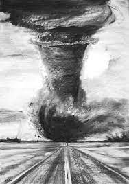 The tornado looks realistic and is displayed alone or as part of a diorama. Lightning Drawing Tornado For Free Download Tornado Drawing In 2021 Drawings Cloud Drawing Art Challenge