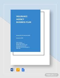 Marketing your new insurance business is essential for success. Sample Insurance Agency Business Plan Template Free Pdf Word Google Docs Marketing Template Business Plan Template Free Business Plan Template