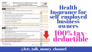 Let's tackle the important question: Self Employed Health Insurance Tax Deduction Is Medical And Dental Insurance A Write Off Youtube