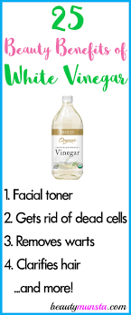 Or you could use apple cider vinegar instead, which also needs to be diluted with water too. 25 Surprising Beauty Benefits Of White Vinegar Beautymunsta Free Natural Beauty Hacks And More