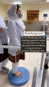 Image result for Romberg Test