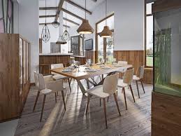 Open up a ceiling with a steel sandwich — an angled steel flitch plate bolted between rafters. 101 Dining Rooms With Pendant Lighting Photos Home Stratosphere