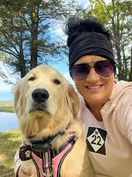 Miss Ziva is so glad to be home after a long RV trip.