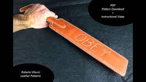 How to make a Leather Spanking Paddle 