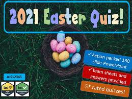 Oct 22, 2021 · there are 15 multiple choice trivia questions and the players will have to choose the right answers from the given options. Easter Quiz 2021 Teaching Resources