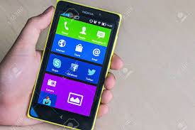 Nokia XL Smartphone In Hand. Nokia XL ...