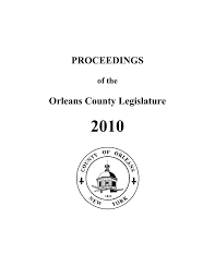2010 Proceedings Orleans County Legislature Manualzz Com
