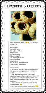 Tumbprint Blueberry Resep Kue Resep Kartu Resep