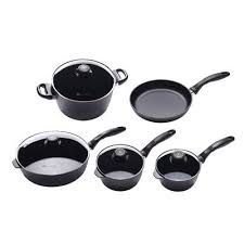 Swiss Diamond 605 Italian Cooking Set Gray 9 Piece Cooking Set Dining Table In Kitchen Italian Cooking
