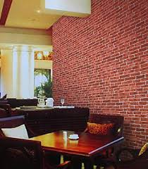 Wall paper decorations for living room. Living Room 3d Design Wallpaper 3d Wallpaper In Red Brick Color
