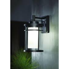 Home Decorators Collection Black Outdoor Led Wall Lantern Sconce Dw7178bk The Home Depot Black Outdoor Wall Lights Wall Lantern Led Exterior Lighting