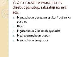 Berikut soal uts 2 bahasa sunda kelas 1 sd terbaru yang dilengkapi kunci jawaban pada semester genap tahun ajaran 2017 2018. Contoh Soal Guguritan Bahasa Sunda