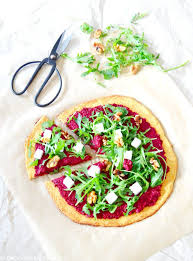 Veggie Beet Pizza With A Cauliflower Crust Gluten Free Del S Cooking Twist Recipe Flexitarian Recipes Cauliflower Crust Food