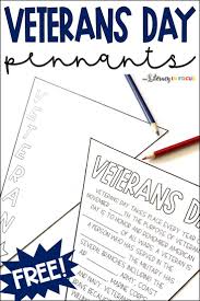 Veterans Day Activities Poem Pennant Flags Free Veterans Day Activities Veterans Day Social Studies Middle School