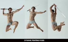The project is created by: 330 Male Action Pose Reference Pictures Flippednormals