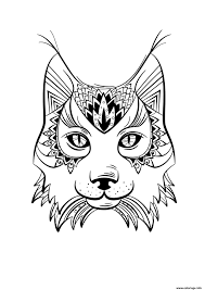Découvrez tous nos coloriages pour adultes à imprimer ou à télécharger gratuitement. Coloriage Lynx Animal Adulte Mandala Dessin Adulte Animaux A Imprimer