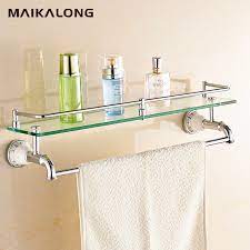 1,479 bathroom towel shelf glass products are offered for sale by suppliers on alibaba.com, of which bathroom shelves accounts for 3%, building wall corner shelf with low price bathroom bamboo rack bamboo show shelf wall mount towel bars bathroom shelves cosmetics and towel wall china. Home Garden Towel Racks Stainless Steel Rack Wall Mount Bathroom Shelf Rail Magnetic Double Towel Bar Inanmimari Com