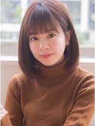 ミディアムボブ 小顔ボブ ストレートボブ l023313020 バイオレット 表参道店 violet のヘアカタログ ホットペッパービューティー ストレートボブ 小顔 ボブ 女性 前髪