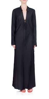 BEC + BRIDGE Emery Long Sleeve Tie Maxi Dress