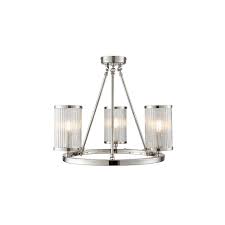 4.5 out of 5 stars. Endon Easton Contemporary 3 Light Semi Flush Ceiling Light In Nickel Finish 76261 Lighting From The Home Lighting Centre Uk