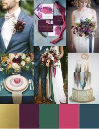 Design Board Jewel Tones Fall Wedding Color Trends Jewel Tone Color Palette Wedding Colors