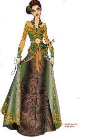 Bagi perkembangan dunia fashion, desain baju merupakan salah satu modal utama untuk menghasilkan karya yang diminati khalayak ramai. 36 Batik Maduretno Ideas Batik Dress Fashion Sketches Fashion Design