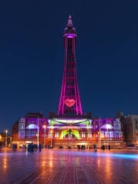 The blackpool tower company was registered in february 1891 and the foundation stone was laid blackpool tower laserbeam was new for 2007 and started on 17th october. Blackpool Tower Light Projections Blackpool Uk Blackpool Pleasure Beach Blackpool England